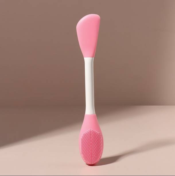 gadgetschroma 1PCS Double-Headed Silicone Mask Brush, Facial Cleansing Tool MULTICOLOR A89
