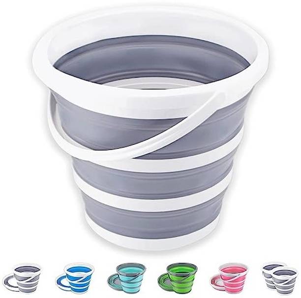 PRIMEFAIR Bucket Folding Foldable Portable Small Plastic Water Supplies For Outdoor Garden 10 L Plastic Bucket