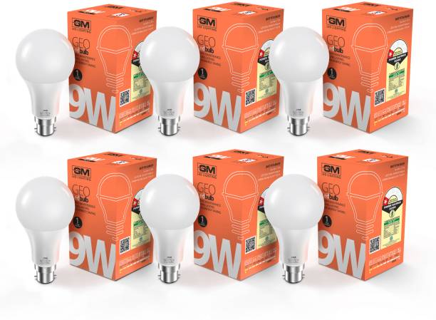 GM 9 W Standard B22 LED Bulb