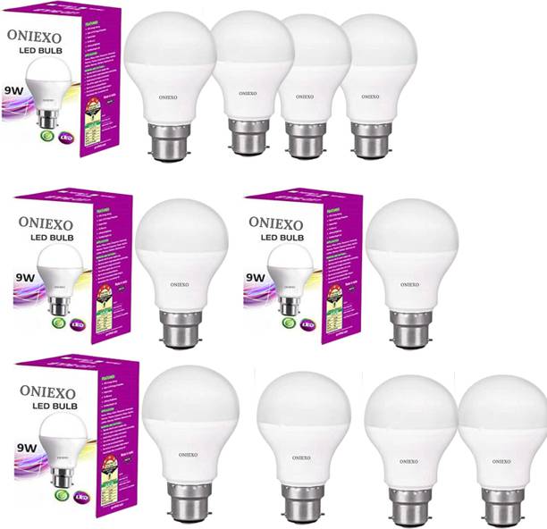 ONIEXO 9 W Inverter Round B22 D LED Bulb