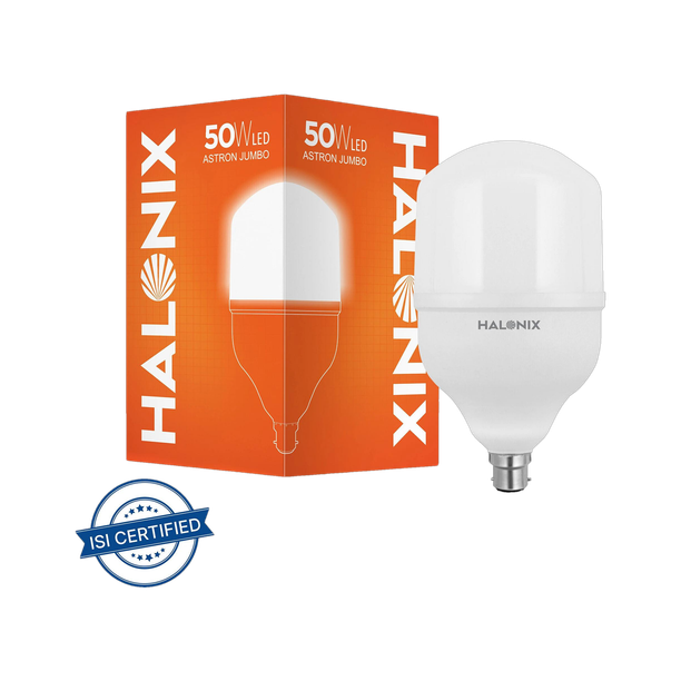 HALONIX 50 W Basic Round B22 LED Bulb White