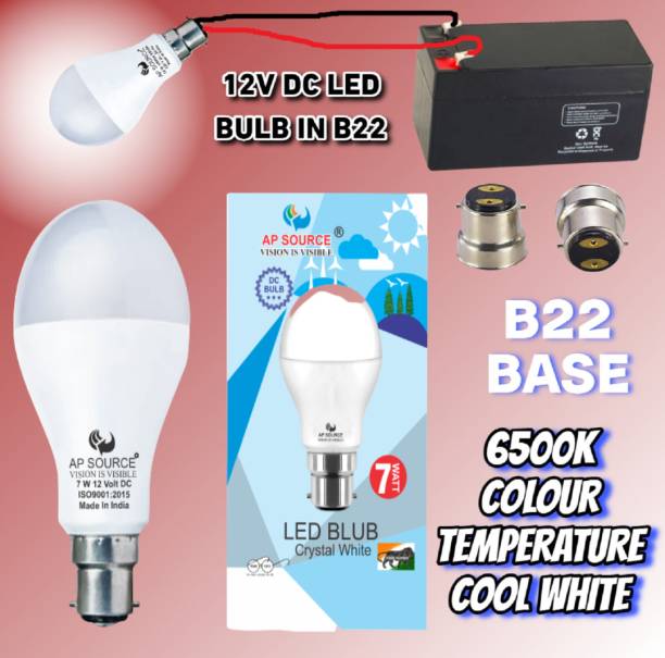 AP Source 7 W Round B22 LED Bulb