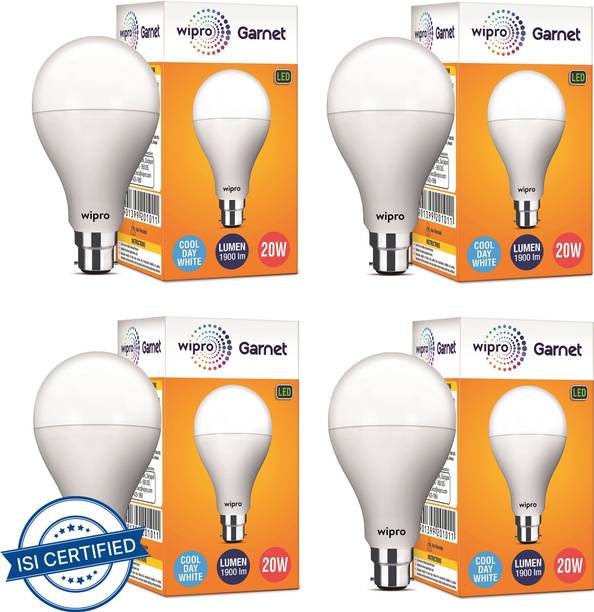 Price History of Wipro 20 W Standard B22 LED Bulb from Flipkart 2 61749550