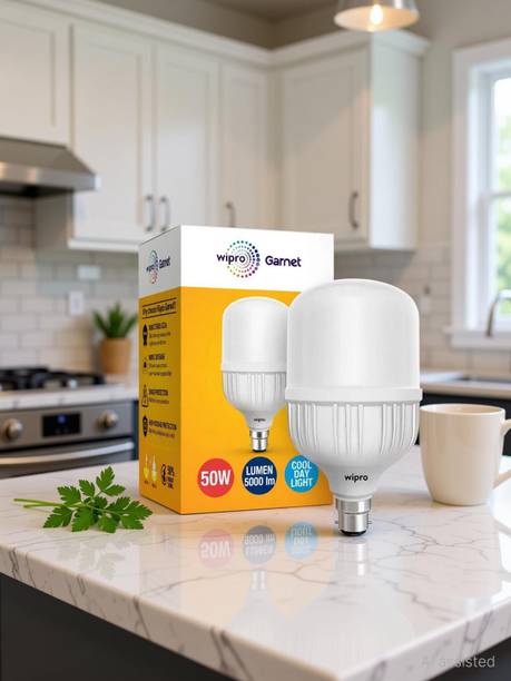 Wipro 50 W Basic Standard B22 LED Bulb White