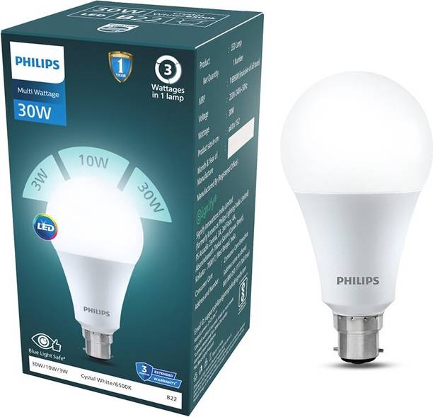 PHILIPS 30 W Multi Watt Standard B22 LED Bulb