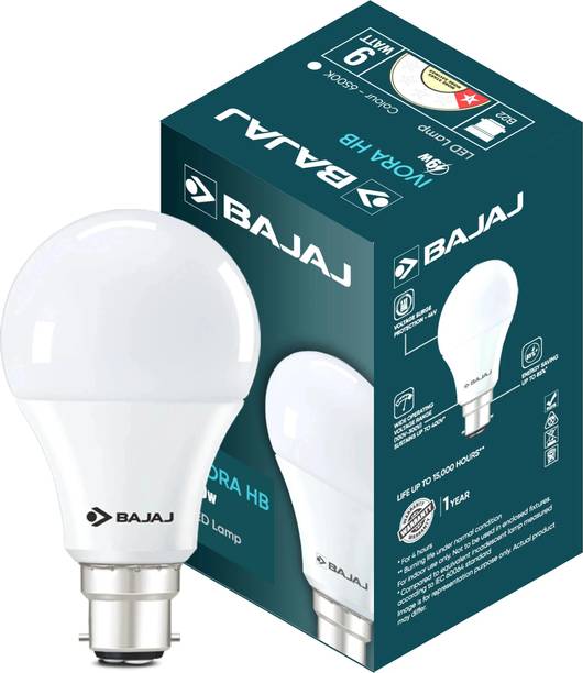 BAJAJ 9 W Basic Round B22 LED Bulb