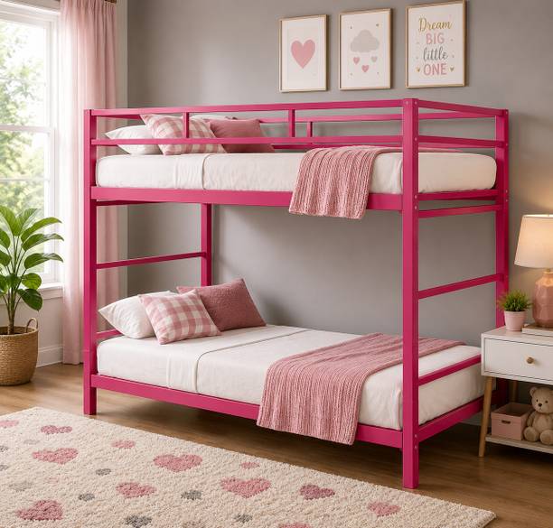 Auxiliary ®™|Ultra Bunk Bed for Junior/Adult with Guard Rail, Space-Saving, Noise Free Metal Bunk Bed