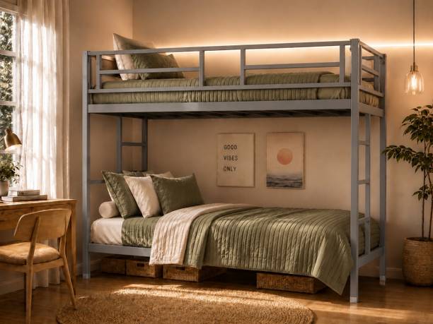 Navlaksh ™ ELEVO |TWIN BED FOR KIDS AND ADULTS Space saving Metal Bunk Bed