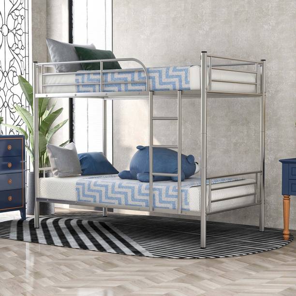 Vibrant Interior ADVIK SILVER (6x3) Metal Bunk Bed