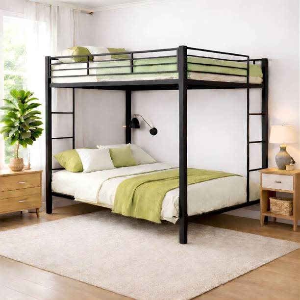 Heaven Shield Avengers Heavy Duty Metal Bunk Bed | Space Saving Bunker Bed for Kids & Adults Metal Bunk Bed