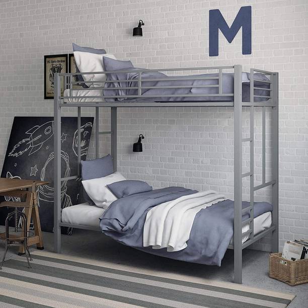 BhaviHandicraft Bunk Bed Twin Over Twin Size With Ladder. Metal Bunk Bed