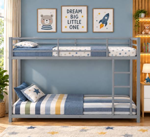 KAFAL TREE ®™|Sigma Pro Bunk Bed with Guard Rail,Removable ladder Space-Saving,Noise Free Metal Bunk Bed