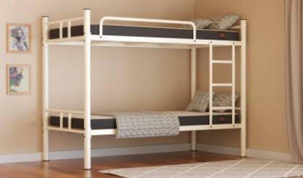 Vibrant Interior Albania Ivory (6x3) Metal Bunk Bed