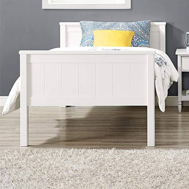 APRODZ Solid Wood Dalton Bunk Bed for Bedroom | White Finish Solid Wood Bunk Bed