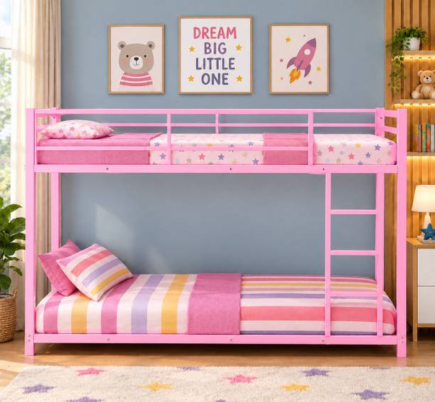 KAFAL TREE ®™|Sigma Pro Bunk Bed with Guard Rail,Removable ladder Space-Saving,Noise Free Metal Bunk Bed