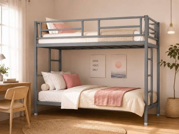 Navlaksh ™Urban|Heavy Duty Twin beds For Junior& Adults with Guard Rail|Space Sa