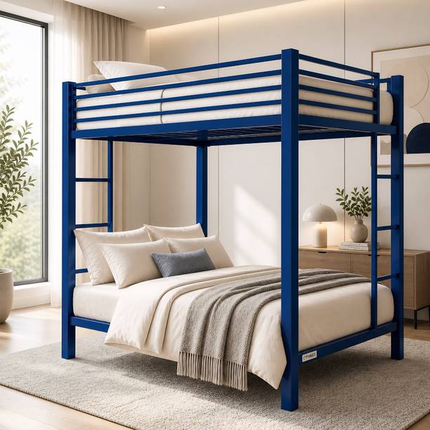 AARAMBH FURNITURE Vajra Heavy Duty Metal Single over Single Bunk Bed for Adults, Kids & Hostels Metal Bunk Bed