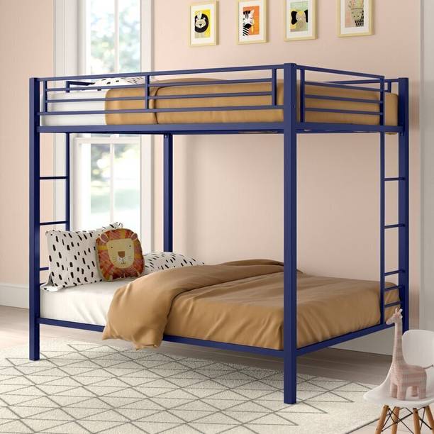 Vibrant Interior Amar Blue (6x3) Metal Bunk Bed