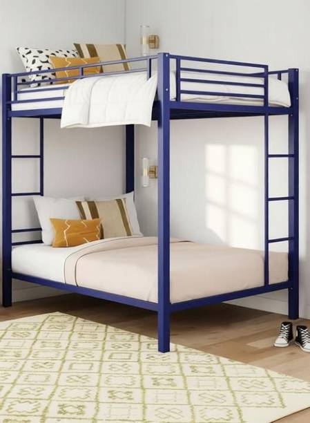 STEELWELL ®™|Sigma Twin Bunk Bed for Junior/Adult with Guard Rail, Space-Saving,Noise Free Metal Bunk Bed