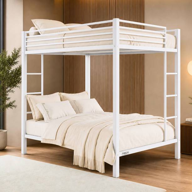 AARAMBH FURNITURE Vajra Heavy Duty Metal Single over Single Bunk Bed for Adults, Kids & Hostels Metal Bunk Bed