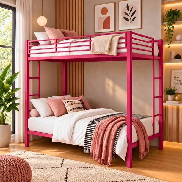 Heaven Shield ®™ | Avengers Twin Bed for Junior/ Adults with Guard Rail, Metal Bunk Bed Metal Bunk Bed