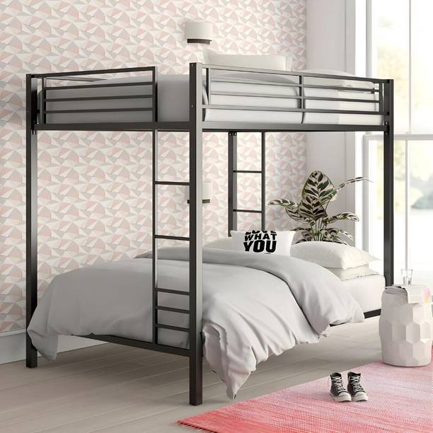 Vibrant Interior Amar Black (6x2.5) Metal Bunk Bed