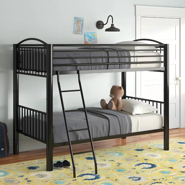 Vibrant Interior Eram Black (6x2.5) Metal Bunk Bed