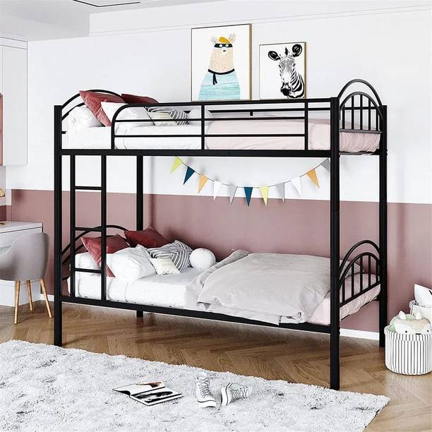 Vibrant Interior SHALIN BLACK(6x3) Metal Bunk Bed