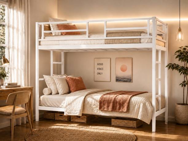 Navlaksh ™| | Heavy Duty Twins Bunk Beds For Kids &Adults Space Saving Metal Bunk Bed