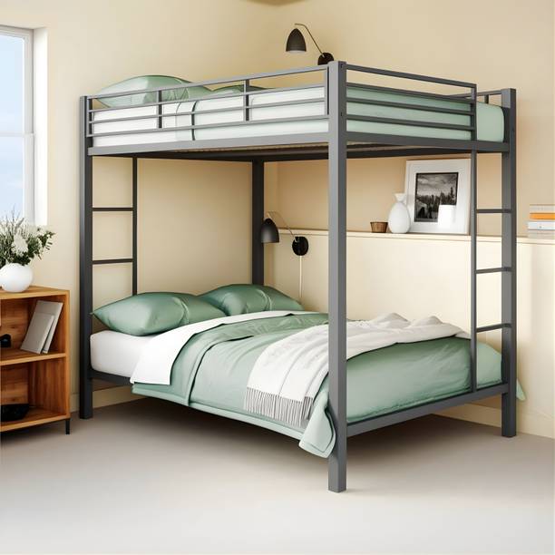 Heaven Shield ®™ | Twin Bed for Junior/ Adults with Guard Rail, Metal Bunk Bed Metal Bunk Bed