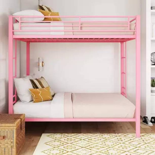 EGAAS ®™|Sigma Bunk Bed for Junior/Adult with Guard Rail, Space-Saving, Noise Free Metal Bunk Bed