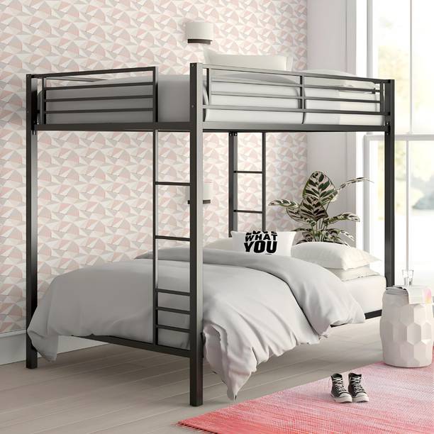 Vibrant Interior Amar Black (6x2.5) Metal Bunk Bed