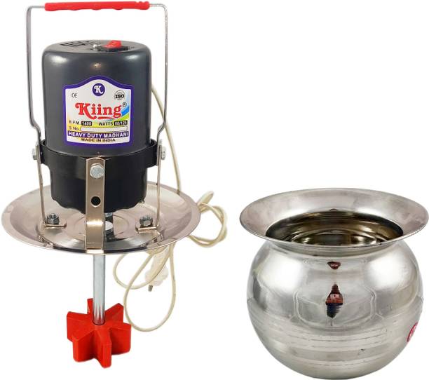 KIING madhani machine with pot 5 kg with plastic Phool Butter Maker Churn