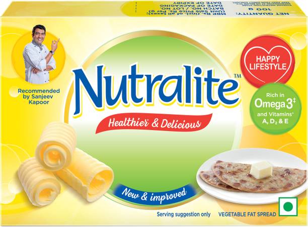 Nutralite Premium|Enriched with Vitamins and Omega 3|Naturally Cholesterol-free Fat Spread