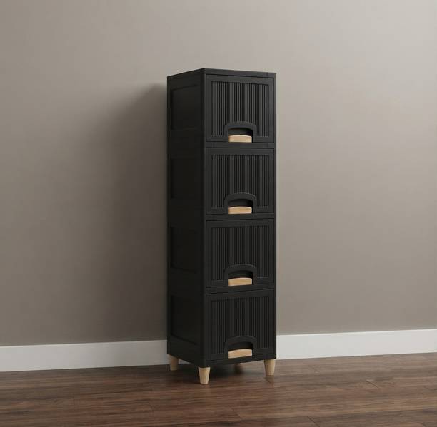 YASHODEEP PLASTIC Plastic Multipurpose Storage Cupboard for Home Plastic Free Standing Chest of Drawers