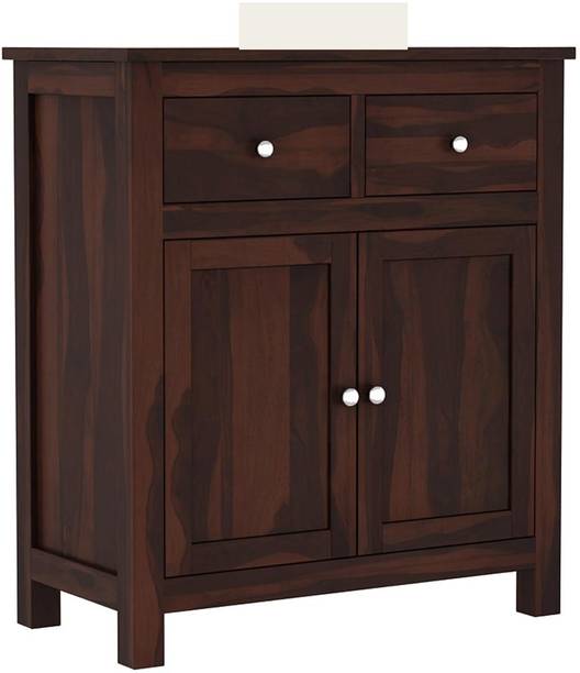 kusum handicrafts Sheesham Wood Cabinet with Multiple Storage Free Standing Sideboard Engineered Wood Kitchen Cabinet