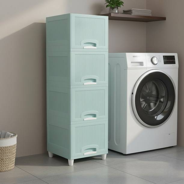 GROTHEORY Portable Multi-Layer Office Desk Drawer Storage Box Plastic Free Standing Cabinet