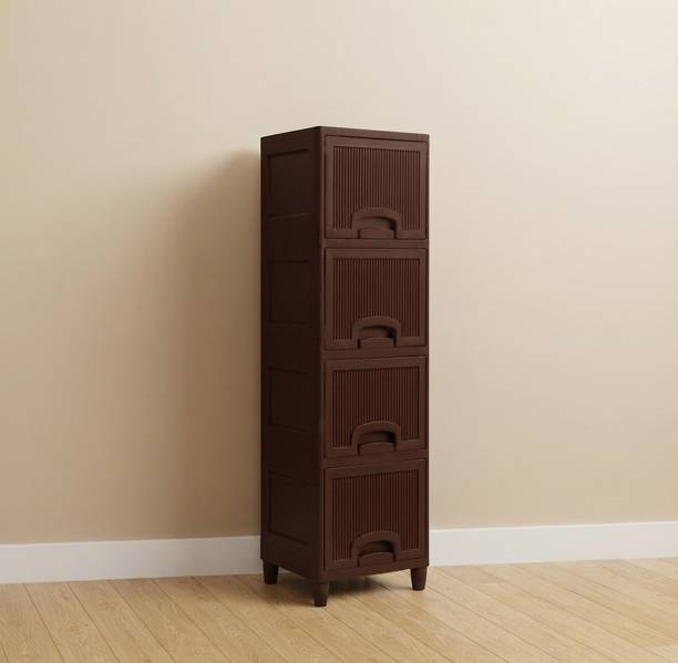 YASHODEEP PLASTIC Plastic Storage Cupboard for Modern Homes Plastic Free Standing Chest of Drawers