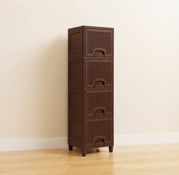 Scrub Daddy Plastic Storage Cupboard for Kitchen Bedroom and Office Plastic Free Standing Chest of Drawers