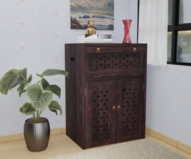 Banshi Solid Wood Storage Cabinet | Wooden Kitchen Cabinet | Crockery Storage Cupboard Solid Wood Free Standing Cabinet