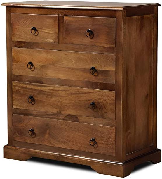 Credenza Chest of Drawers 5 for Living Room || Sideboard Cabinet Storage Solid Wood Free Standing Sideboard