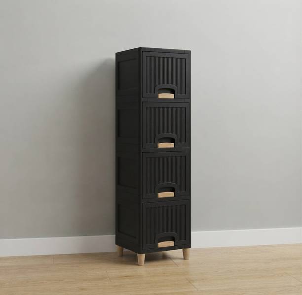 YASHODEEP PLASTIC Modern Plastic Storage Cupboard for Household Items Plastic Free Standing Chest of Drawers