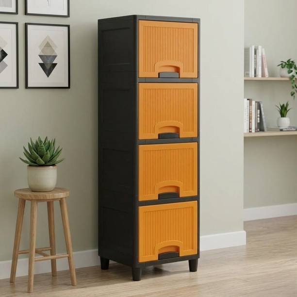 MAXTID multi layer drawer Cabinet with Clean-Line Contemporary Look Plastic Free Standing Cabinet