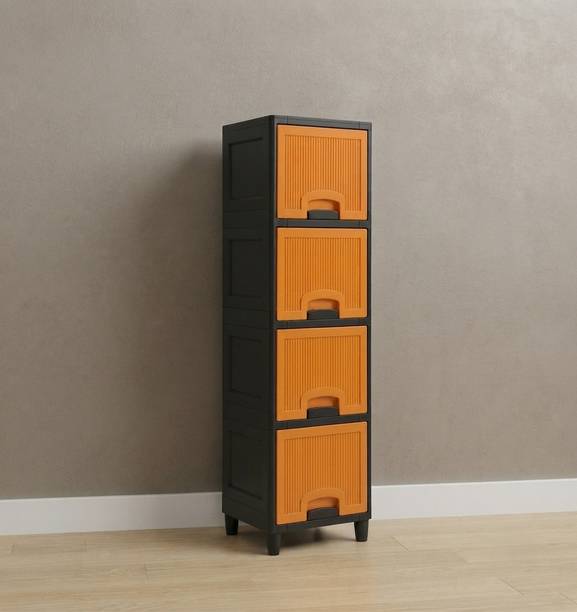 MAXTID Plastic Cupboard for Household Storage Organizer PP Collapsible Wardrobe
