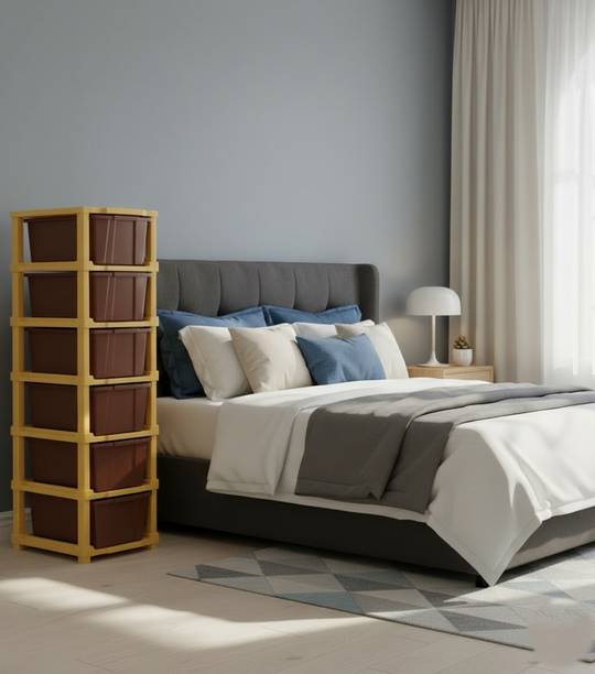 MAXTID Cabinet Useful For Wardrobe Plastic Free Standing Cabinet