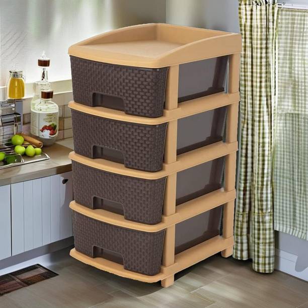 Zeekty Plastic Free Standing Chest of Drawers