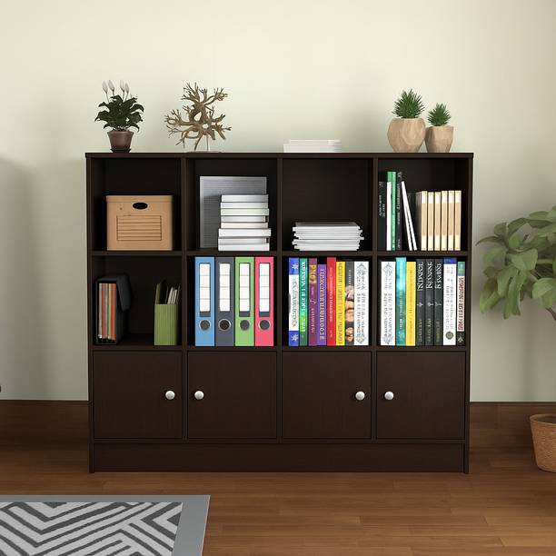 SPACEX Cozy Multipurpose Storage Cabinet/Bookshelves Engineered Wood Free Standing Cabinet