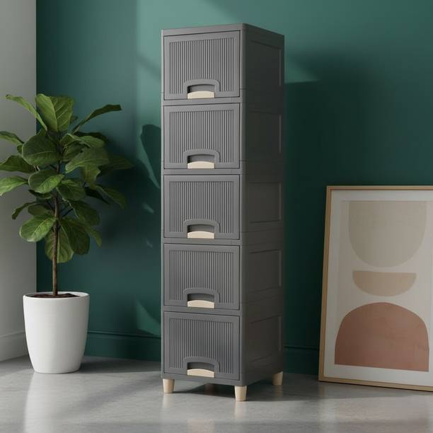 Surety for Safety Multi-Layer Office Storage Drawer Unit for Daily Essentials Plastic Free Standing Cabinet