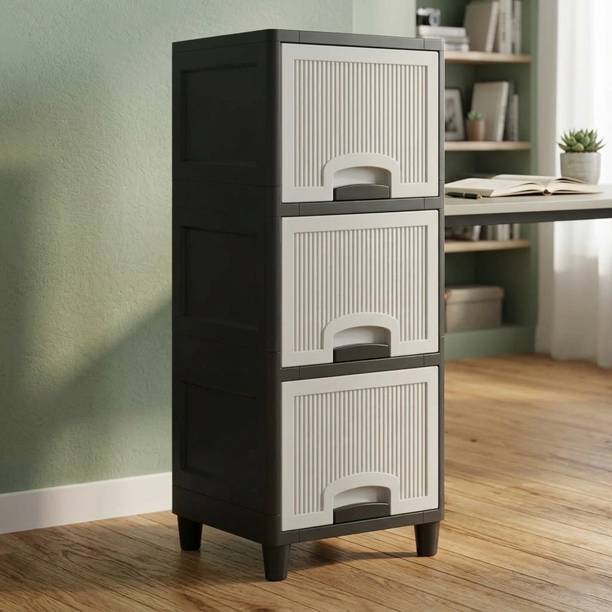 MAXTID Desktop Office Organizer Multi Layer Storage Drawer Unit Plastic Free Standing Cabinet