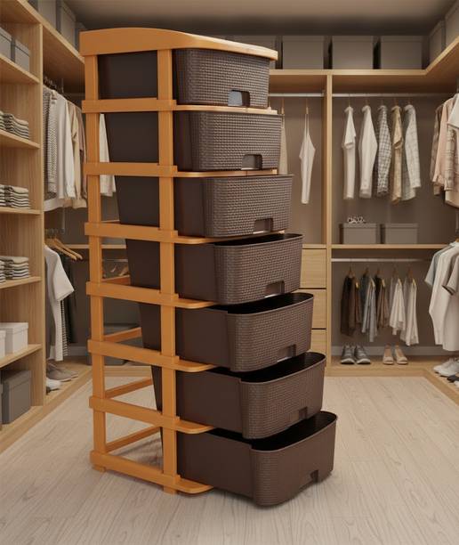 MAXTID Multi Layer Drawer with User Friendly Storage Organizer For Kitchen Plastic Free Standing Chest of Drawers